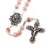 Mary's Motherly Love Collection Blush & Silver Rosary - 8mm