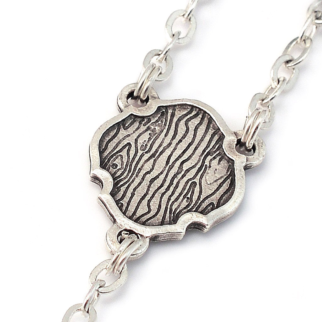 Saint Joseph Black &amp; Silver Rosary