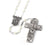 The Sistine Chapel Rosary in Silver with White Beads