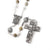The Sistine Chapel Rosary in Antique Silver with Genuine Murano Glass Beads