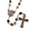 Saint Joseph Rosary in Copper, Gunmetal & Hematite