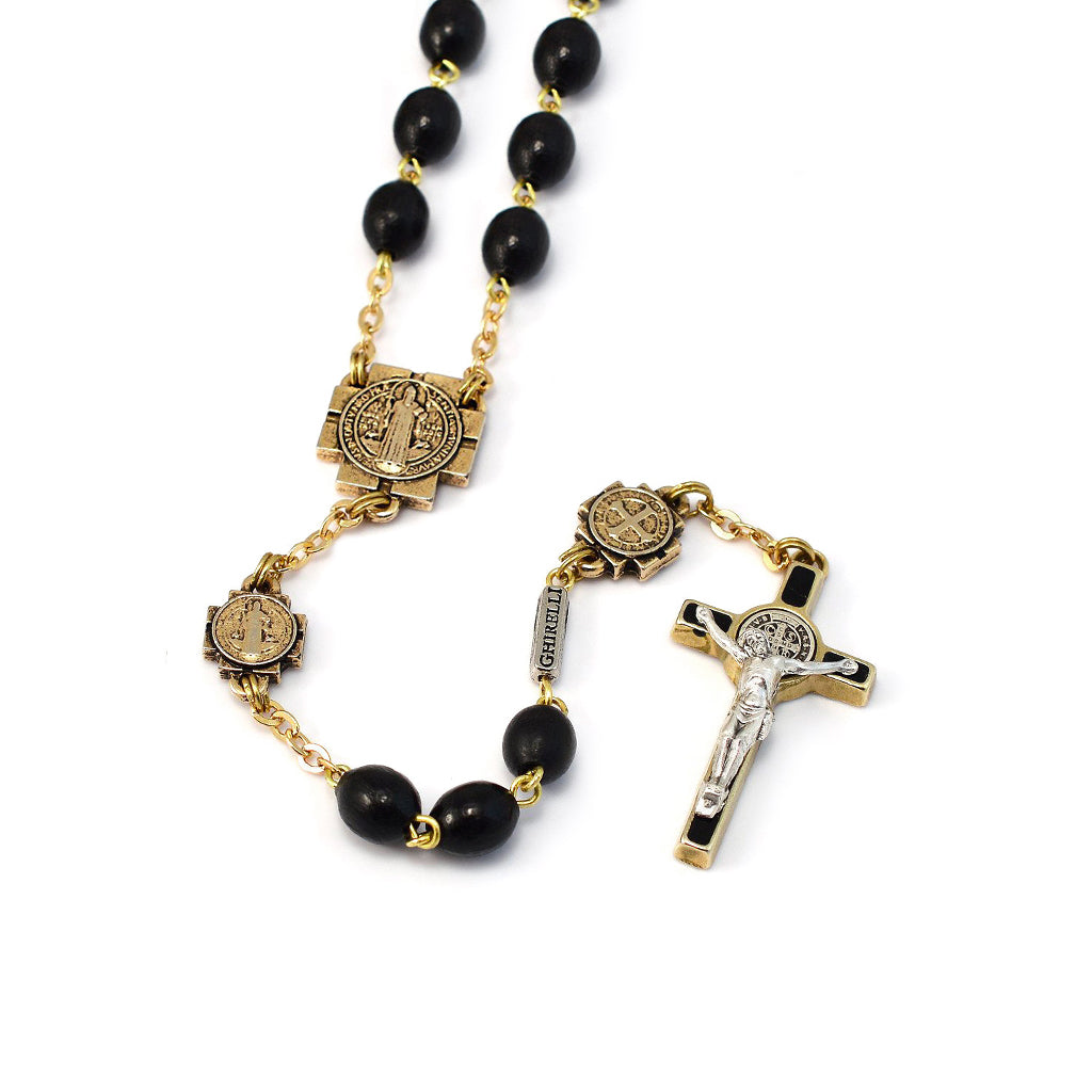 Black Trinity Zircons Rosary | Vatican Gift