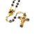 Lourdes Grotto Cloisonne Floral & Gold Rosary