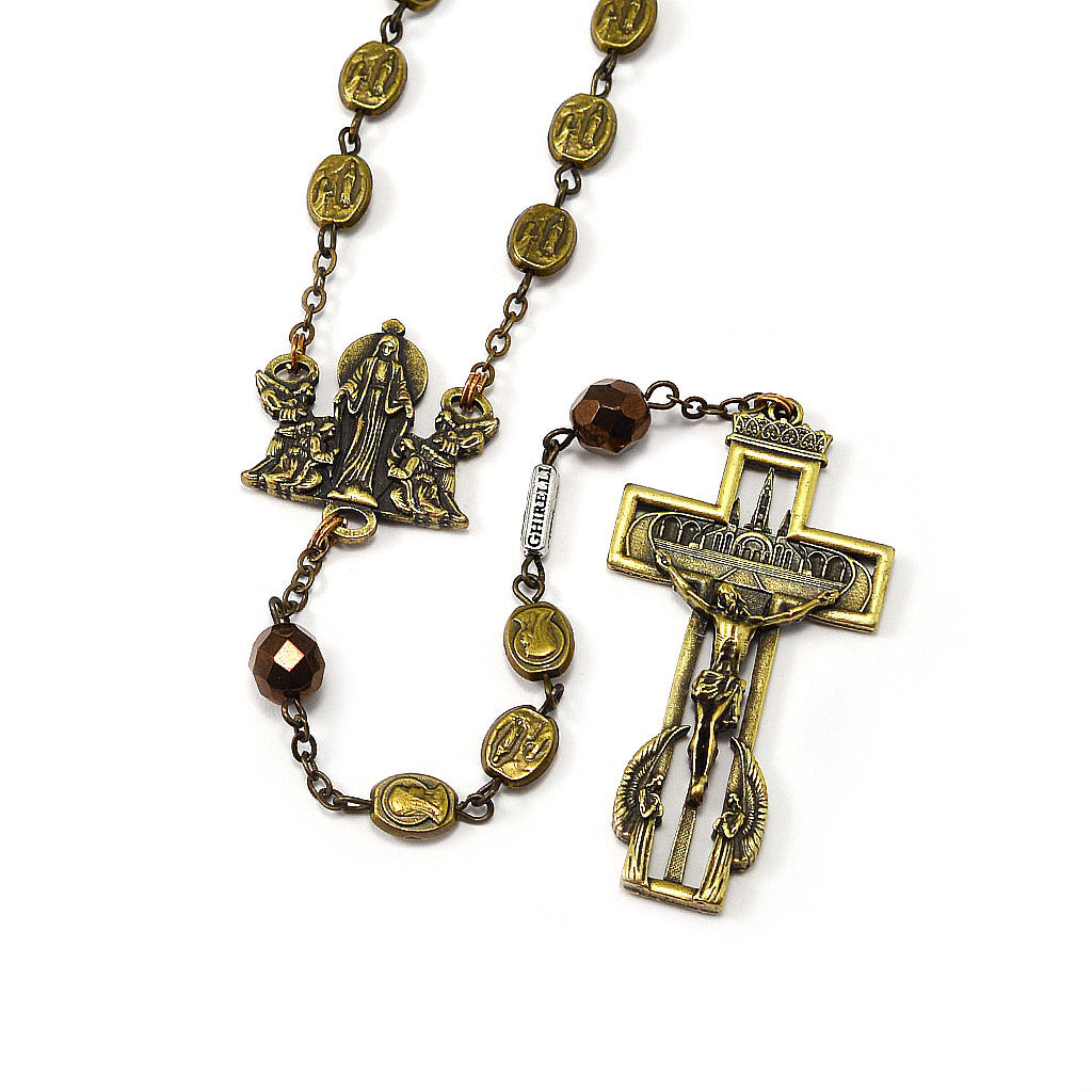 Notre Dame de Paris Cathedral Rosary with Rose Window Beads, Silver -  Ghirelli Rosaries