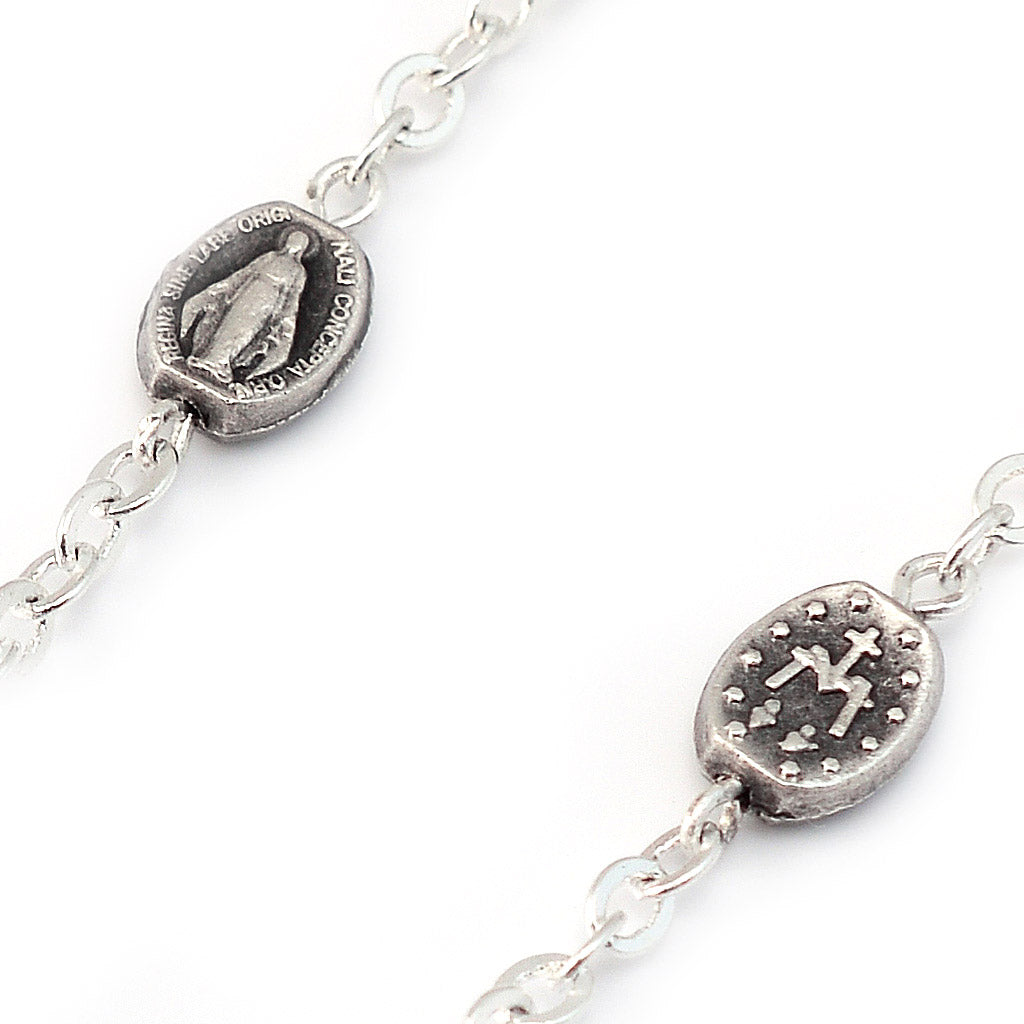 Miraculous Medal Silver Decade Rosary