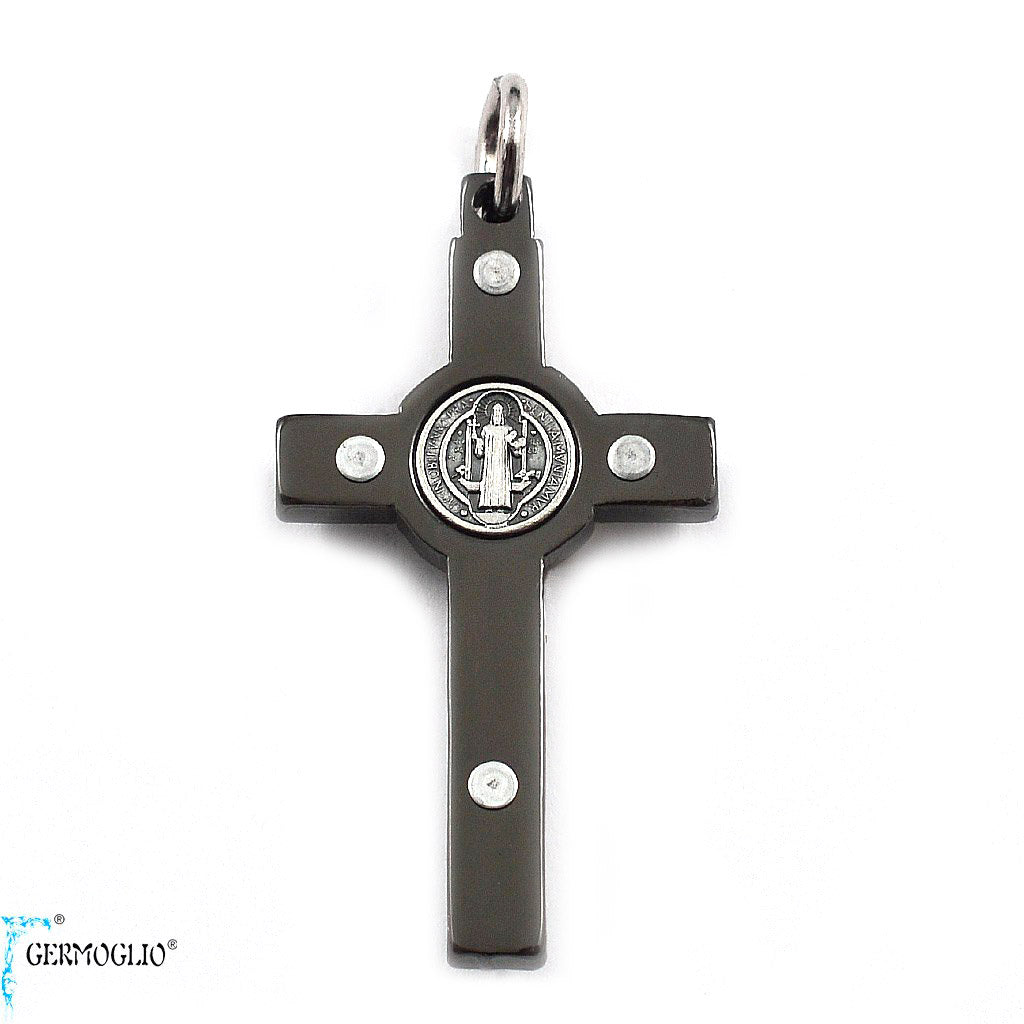 Saint Benedict Crucifix in Polished Gunmetal by Germoglio x Ghirelli, Small