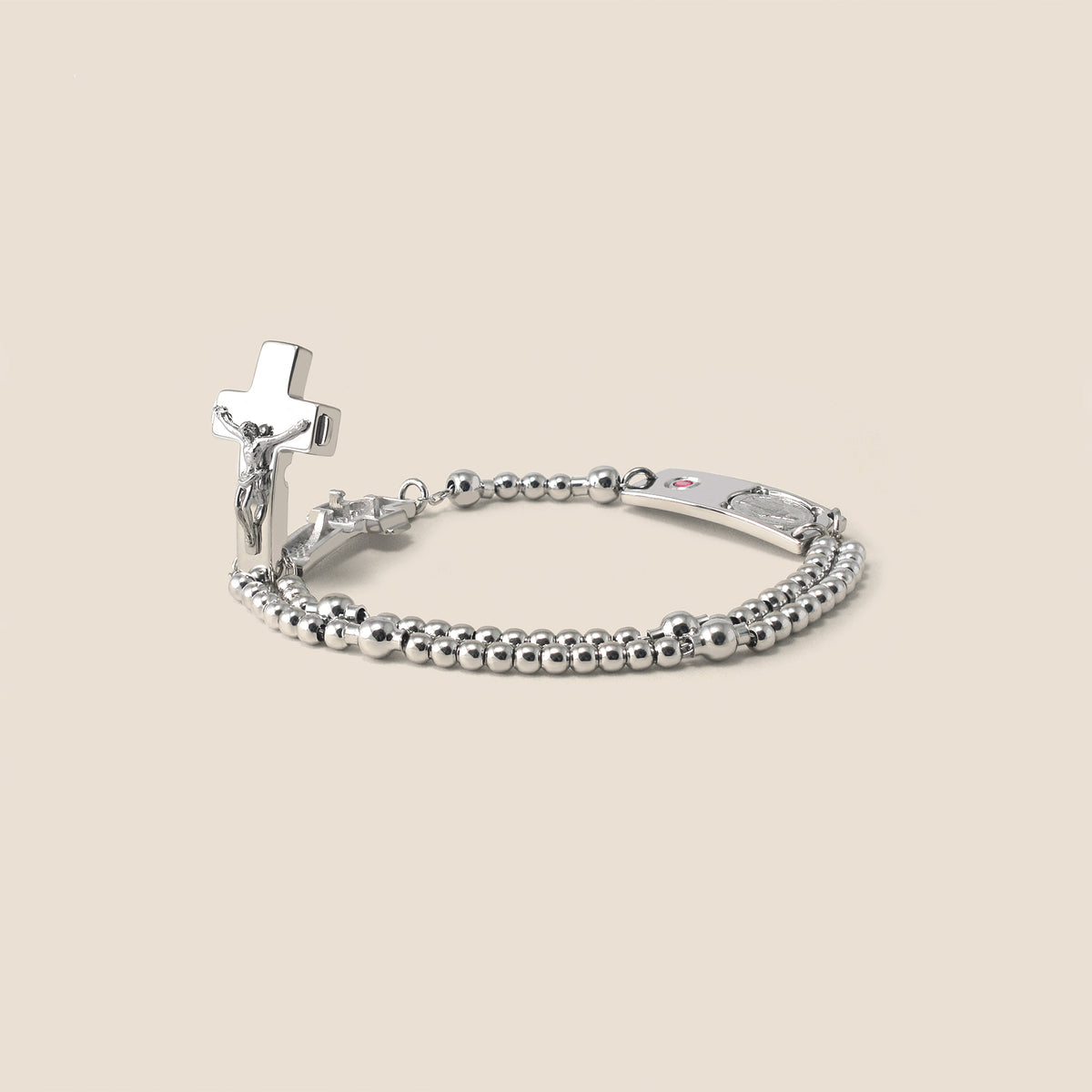 Rosalet Mini Me sterling silver rosary bracelet