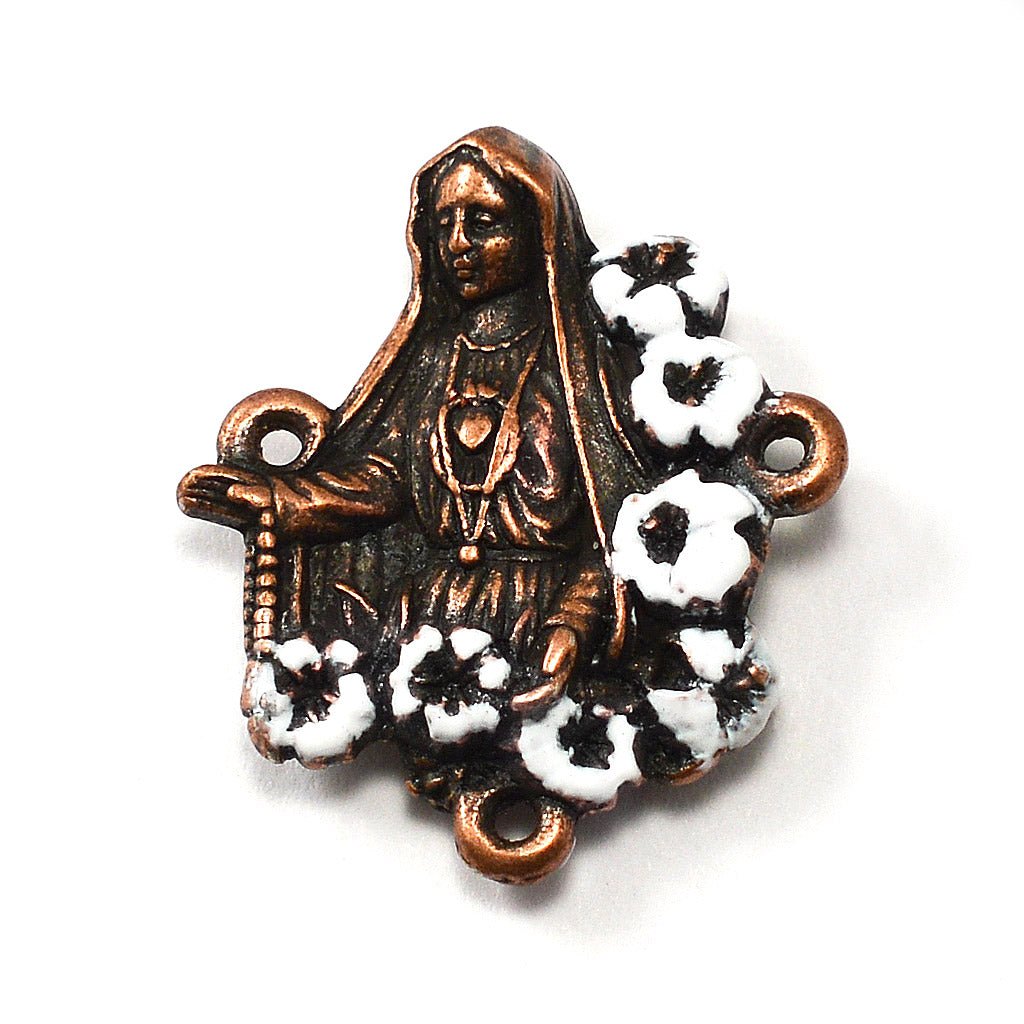 Our Lady of Fatima Rosary with Lumen Glass Beads