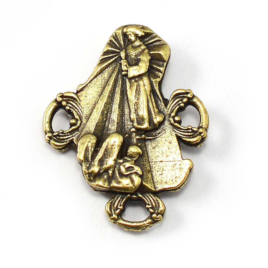 Our Lady of Fatima Rosary with Italian Olivewood Beads