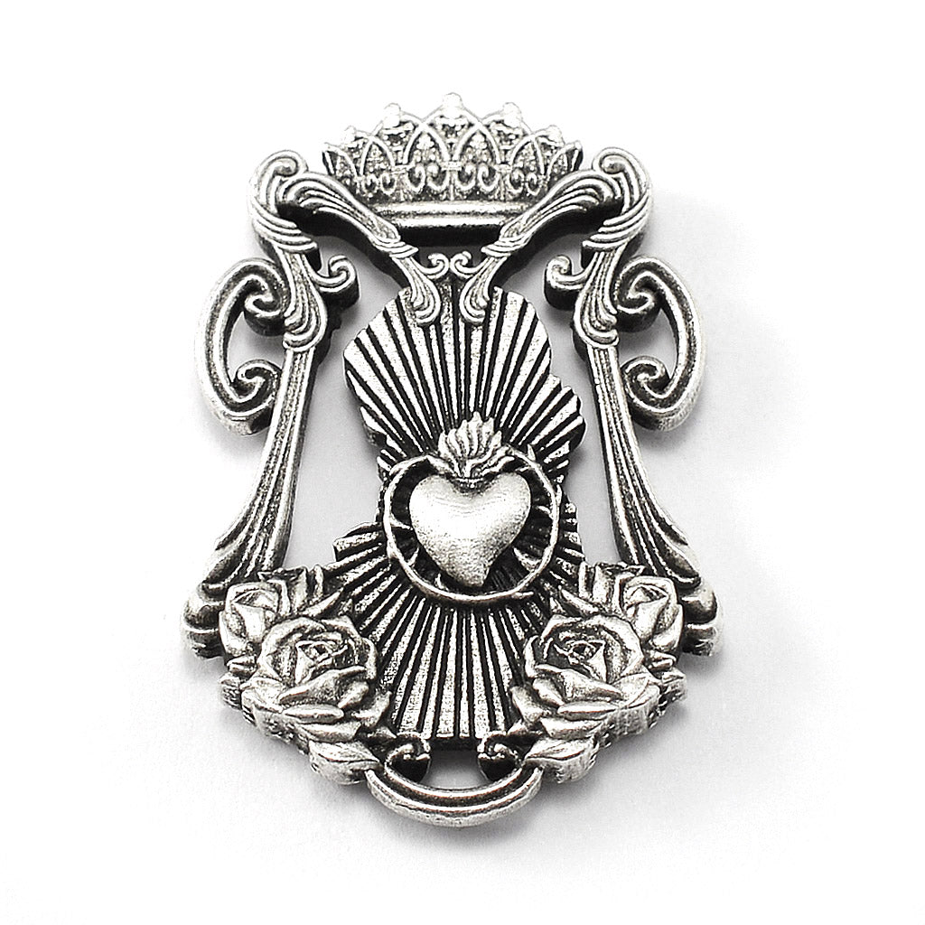 Madonna Roses &amp; Lilac Murano Rosary