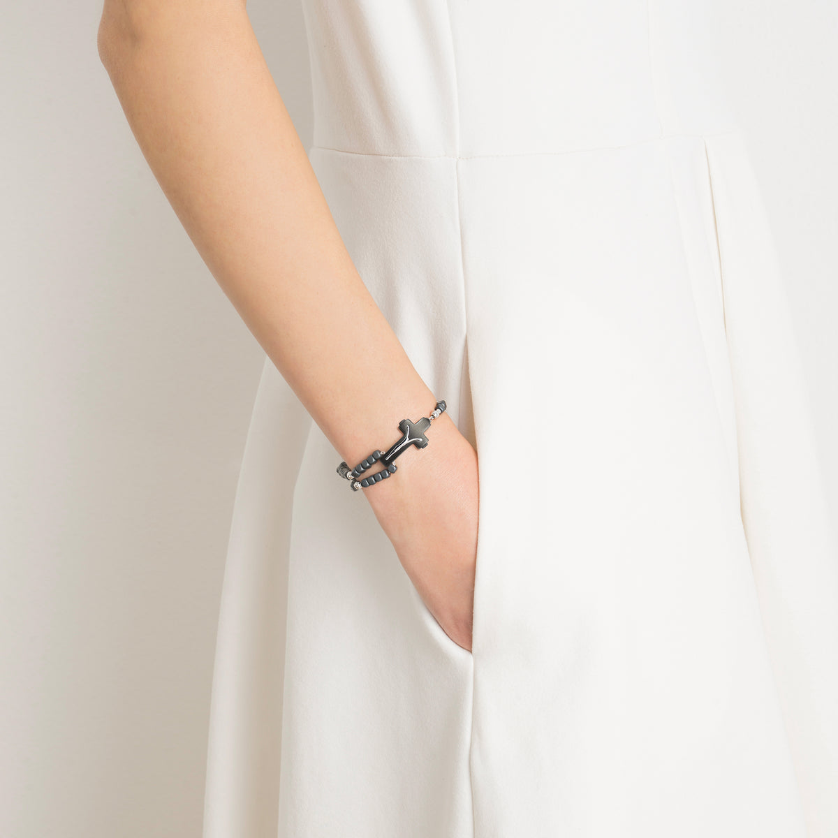 Faith-inspired Rosalet featuring hand-polished sterling silver components