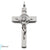 Saint Benedict Crucifix in Polished Chrome by Germoglio x Ghirelli, Large