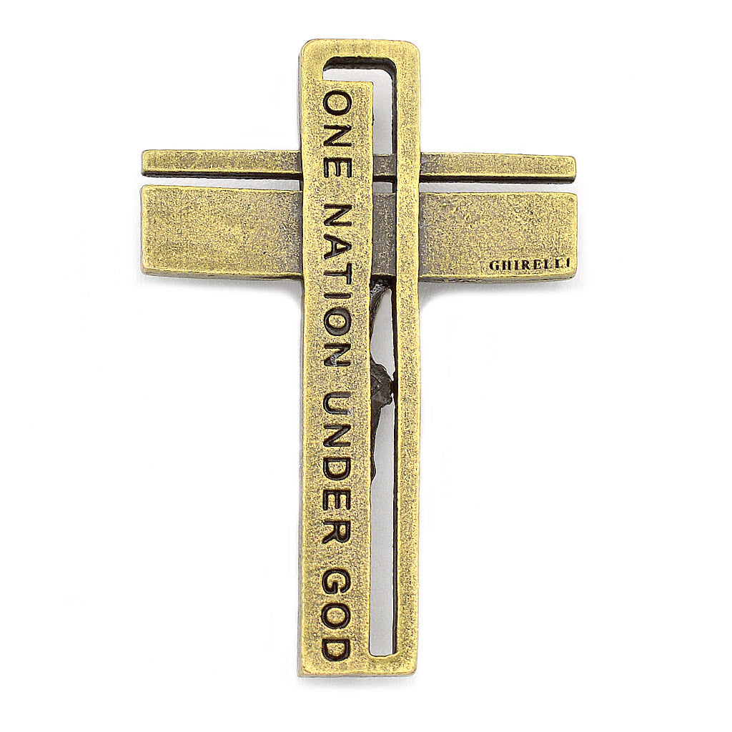 The USA Rosary - Bronze with White Glass