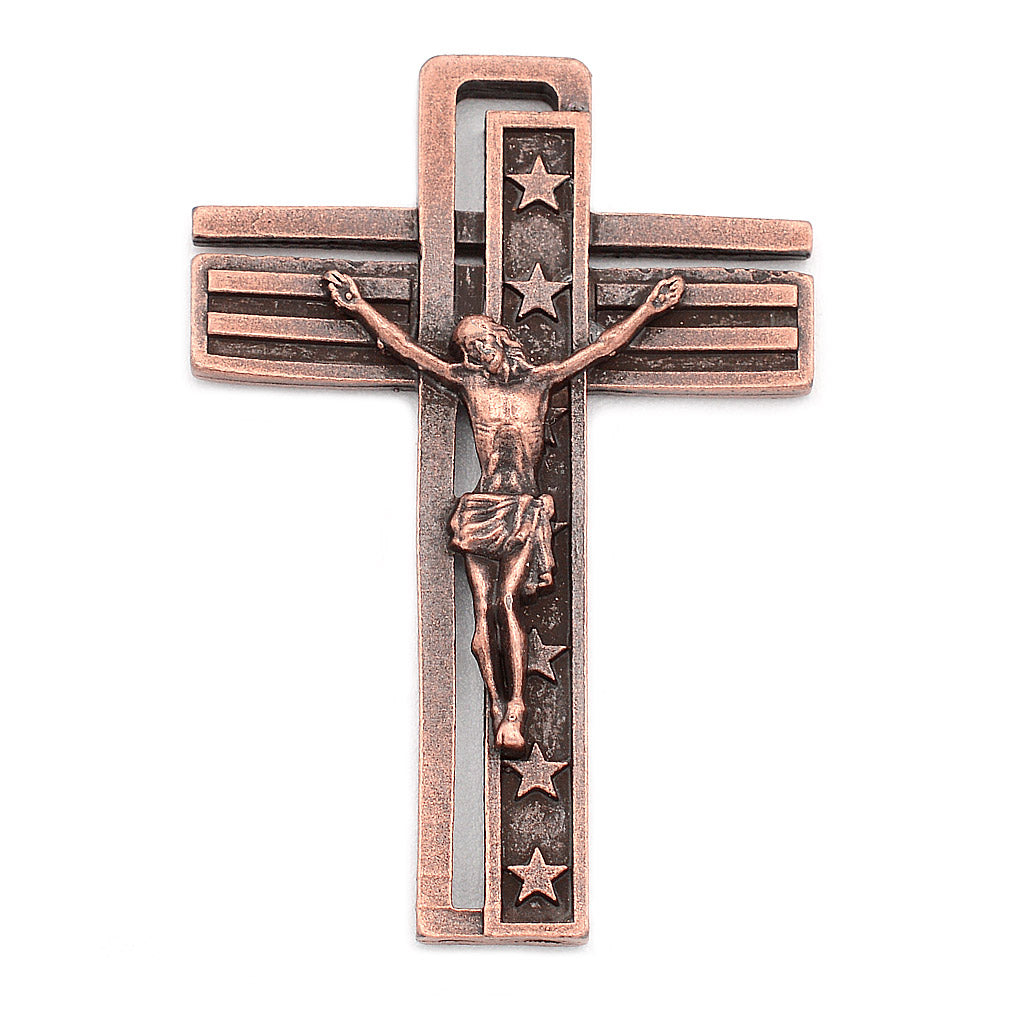 The USA Rosary - Copper with Blue Glass