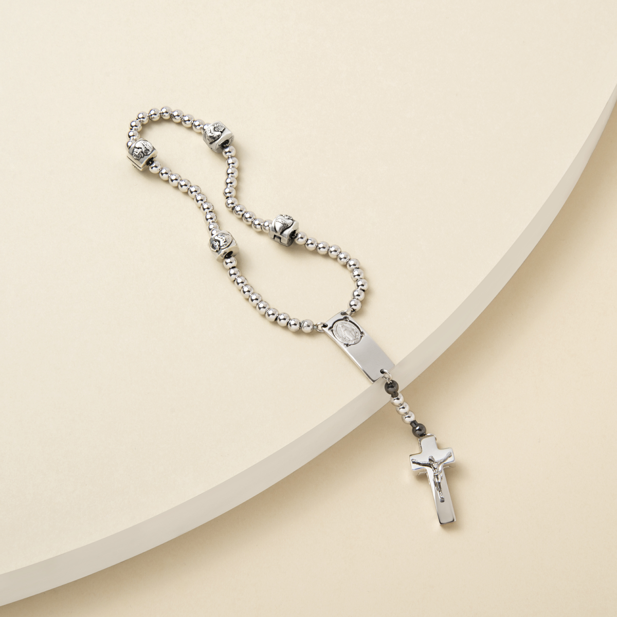 ROSALET® FAITH&#39;S CHARM - SACRED HEARTS - STERLING SILVER   