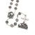Notre Dame de Paris Cathedral Rosary with Rose Window Beads, Silver