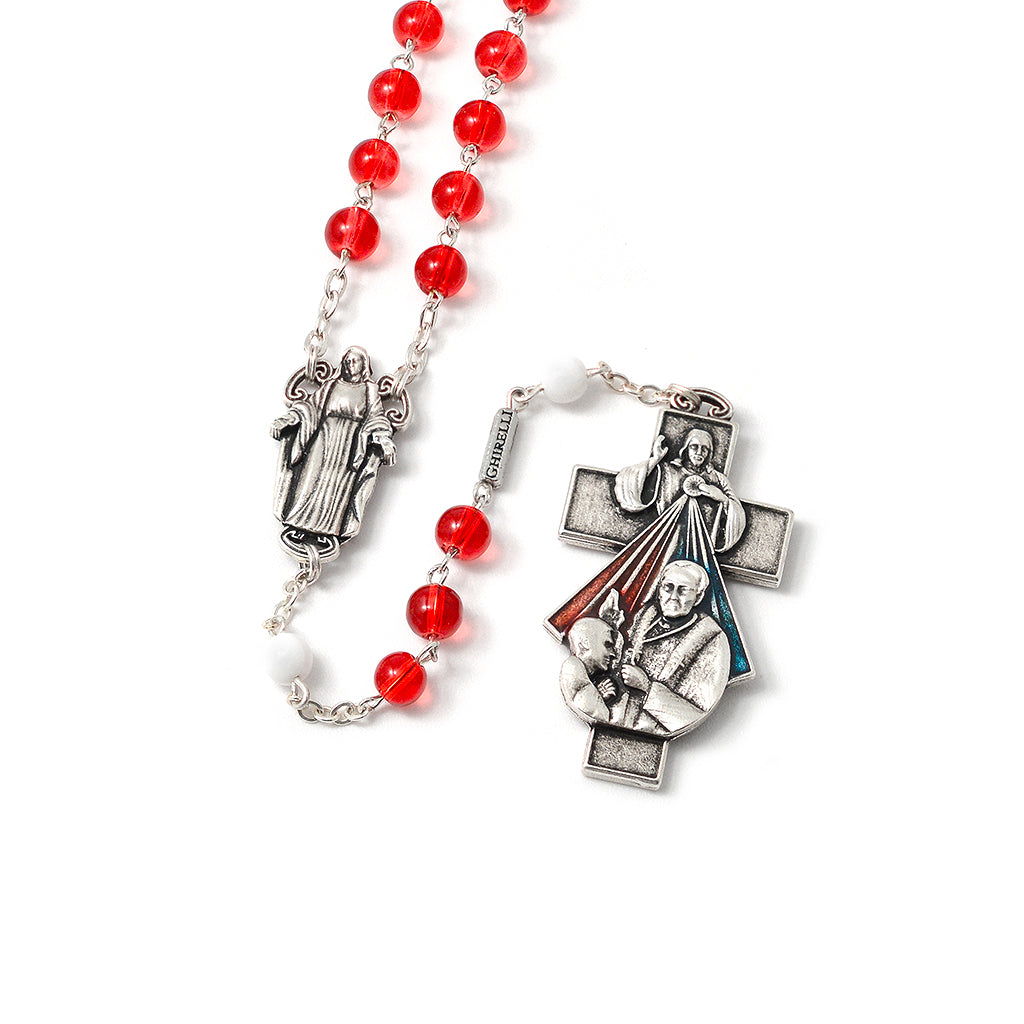 Penance and Mercy Rosary with Bohemian Glass