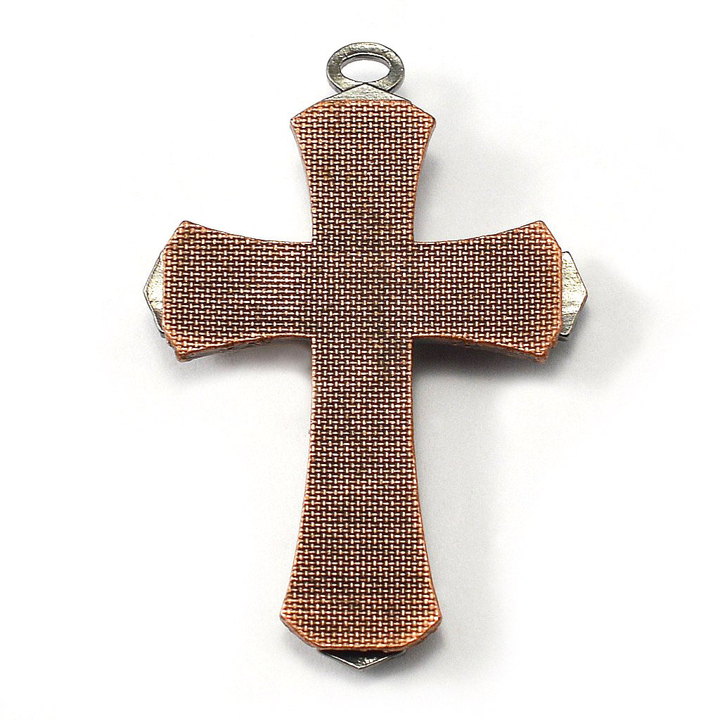 Saint Joseph Rosary in Copper, Gunmetal &amp; Hematite
