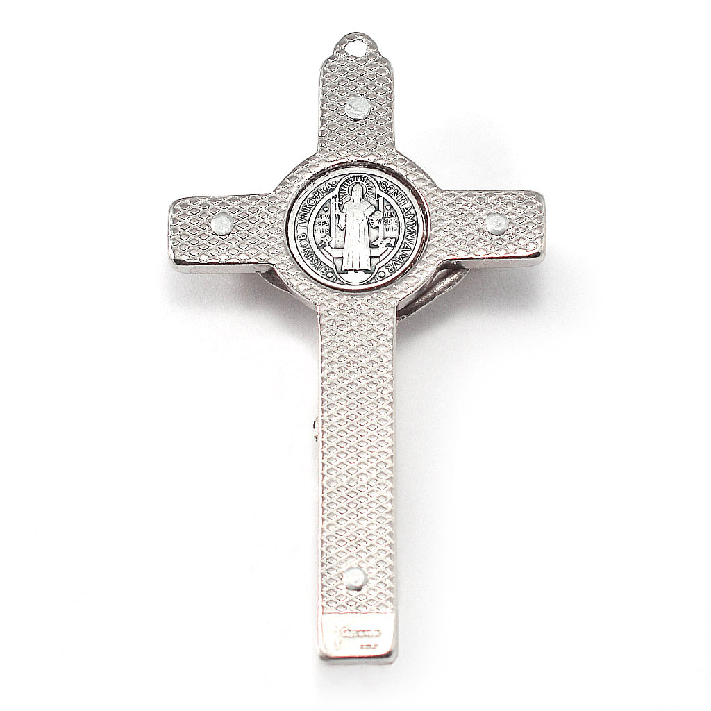 Saint Benedict Booklet Rosary, Italian Wood &amp; Silver