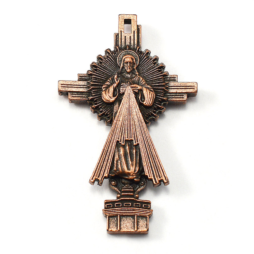 RCIA Rosary with Copper Crystal and Flame