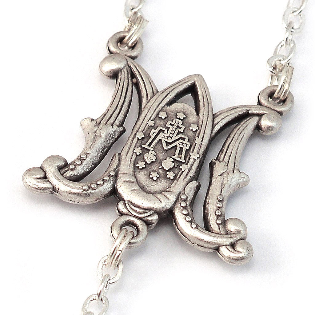 Annunciation Rosary, Wood &amp; Silver