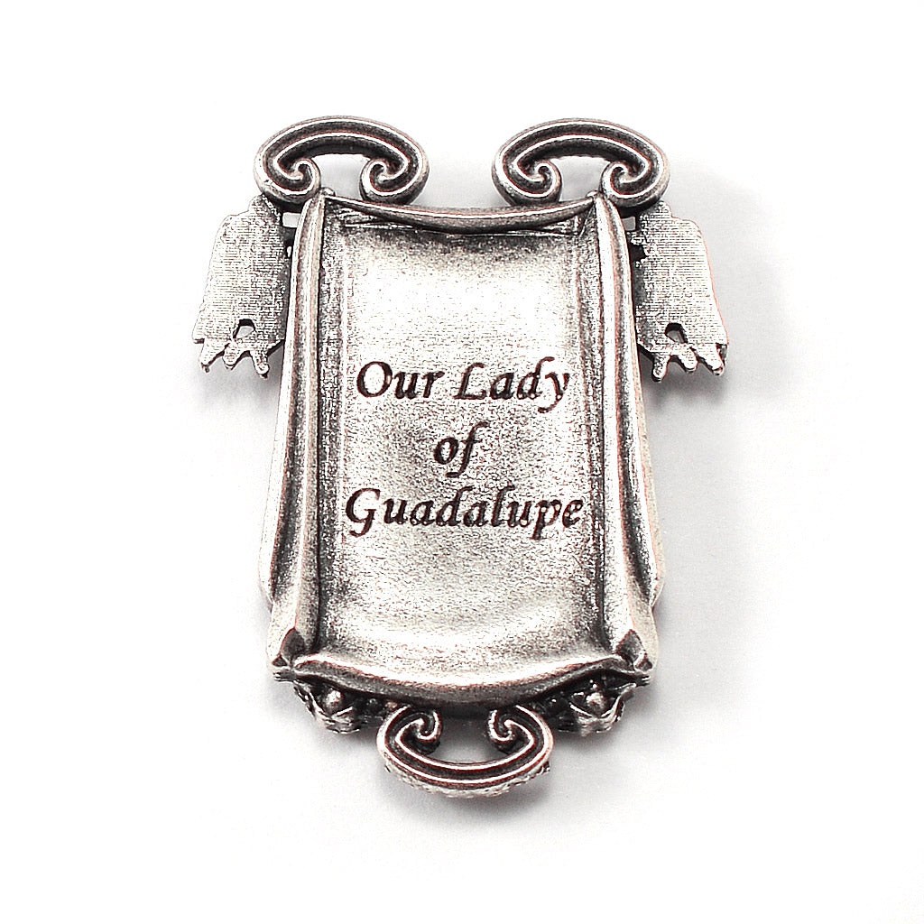 Our Lady of Guadalupe Rosary in Antique Silver