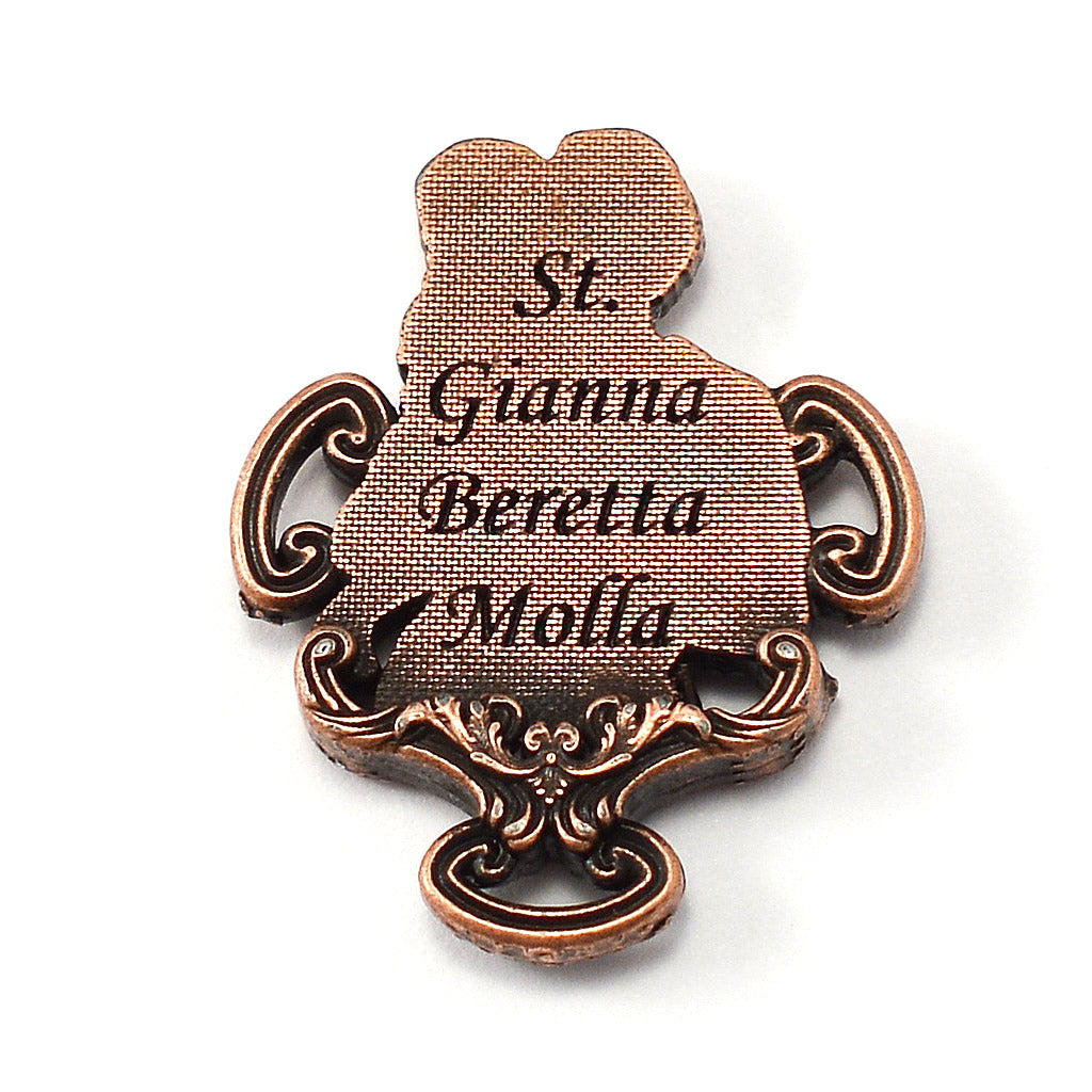 Saint Gianna Beretta Molla Rosary in Antique Copper