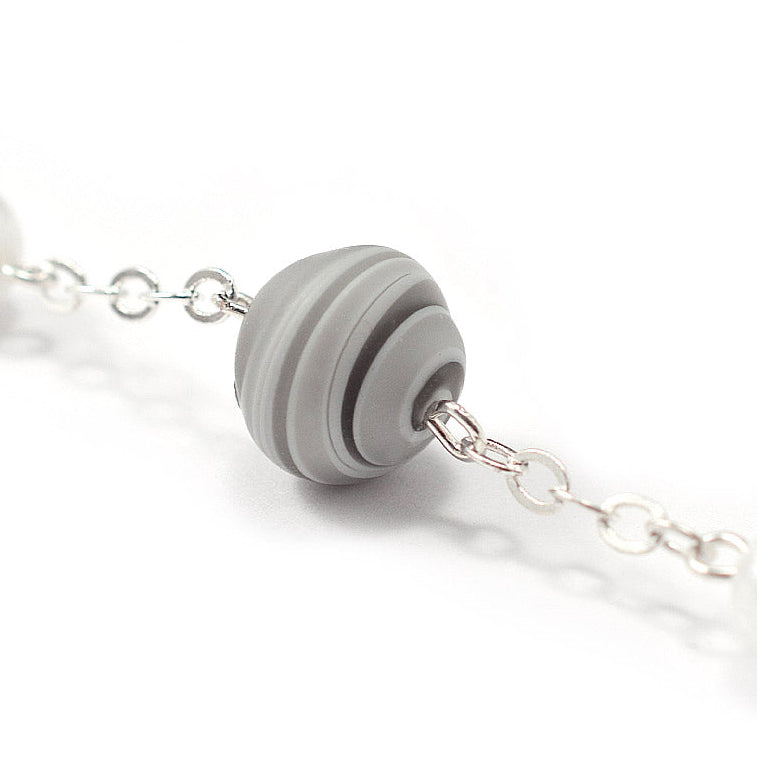 The Sistine Chapel Rosary in Antique Silver with Genuine Murano Glass Beads