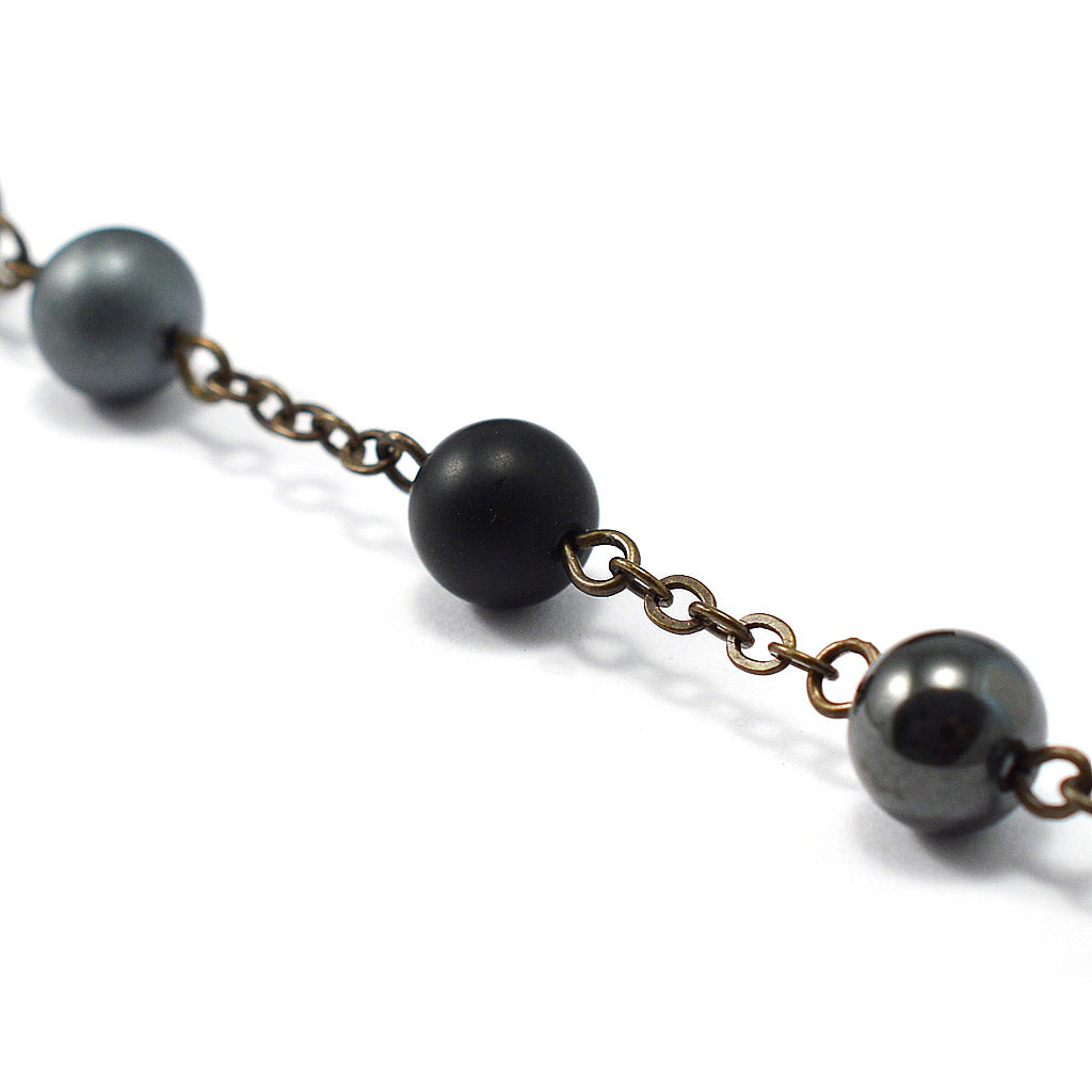 Rosaries for Men in Antique Bronze and Hematite