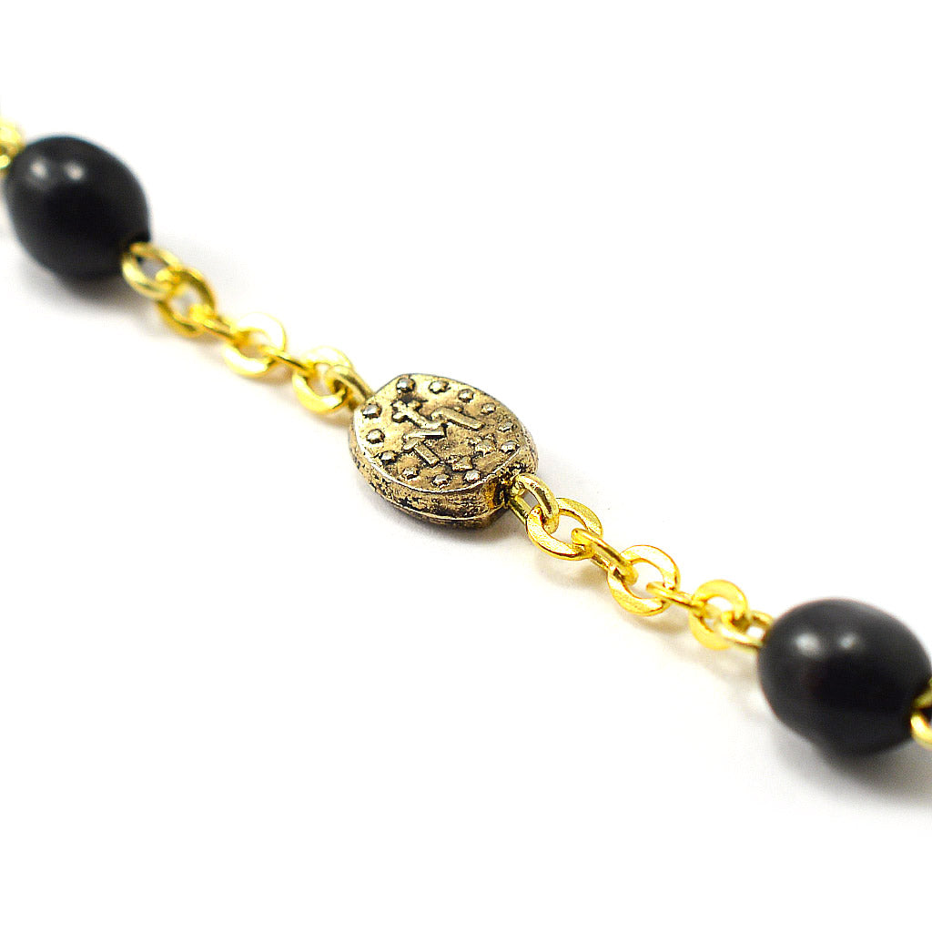 Our Lady of the Miraculous Medal Rosary with Italian Wood