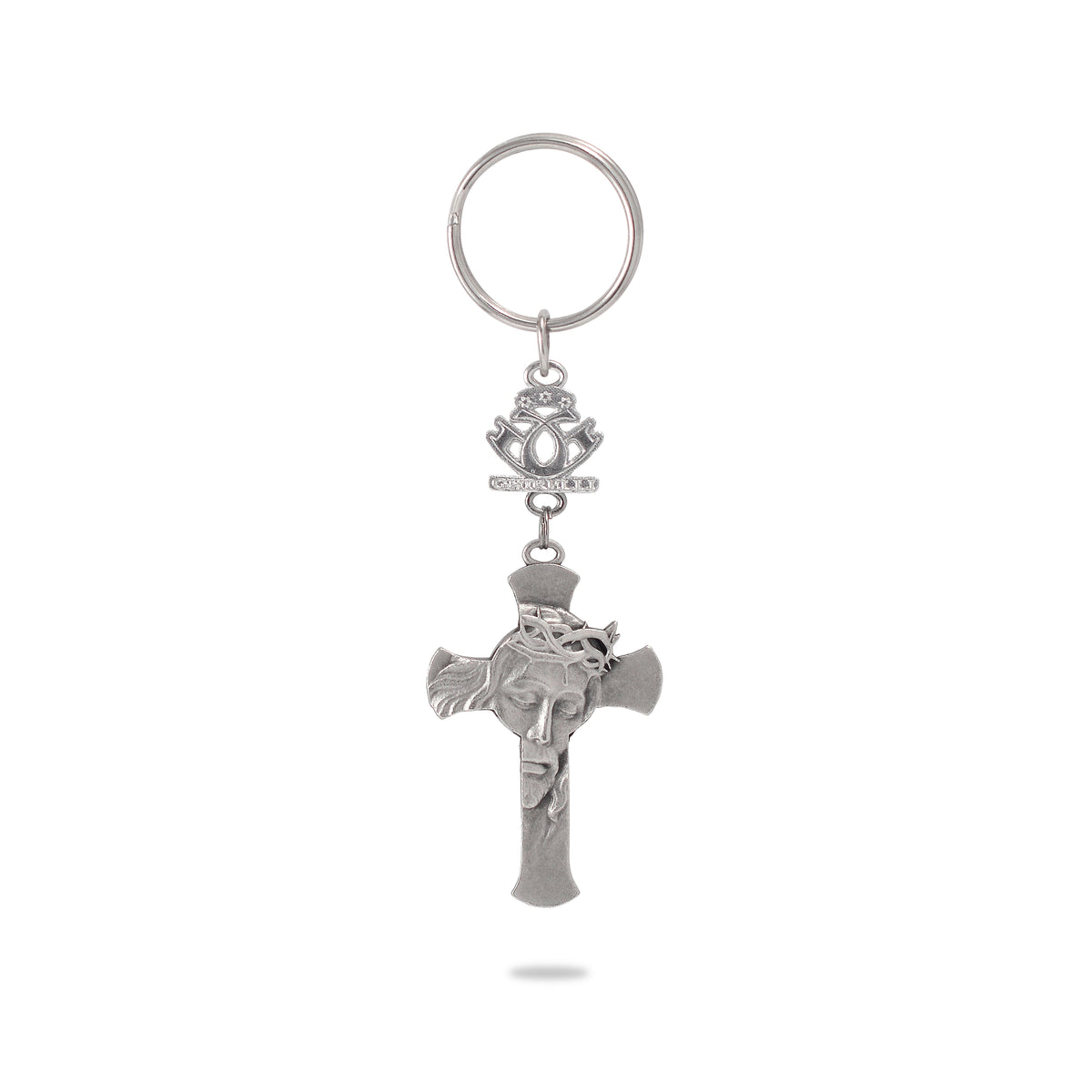 Sacred Faces Crucifix Key Chain exclusive Ghirelli design